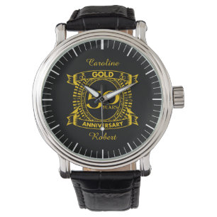 50th Gold Wedding Anniversary Watch