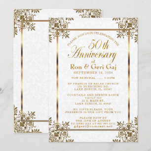 50th Golden Anniversary 2 Invitation