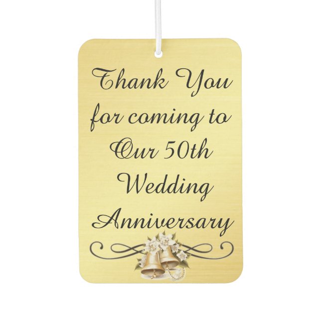 50th golden anniversary  air freshener (Front)