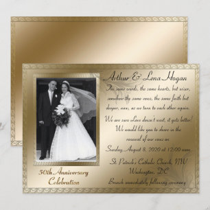 50th Golden Anniversary Celebration Invitation
