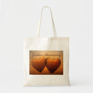 50th Golden Anniversary heart design Tote Bag