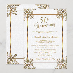 50th Golden Anniversary Invitation