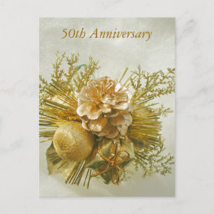 50th Golden Anniversary Invitation Card by Janz