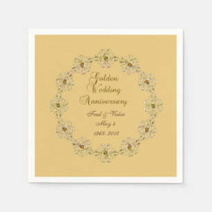 50th Golden Anniversary Napkin