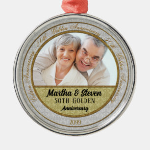 50th Golden Anniversary   Photo Ornament