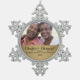 50th Golden Anniversary   Photo Ornament