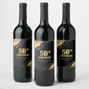 50th Golden Anniversary Wine Label