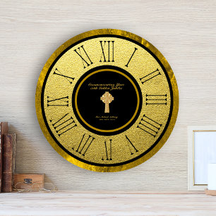 50th Golden Jubilee Ordination Anniversary CUSTOM  Large Clock