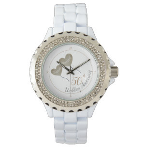 50th Golden Wedding Anniversary balloon husband Wa Watch