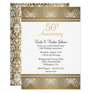 Silver Wedding  Anniversary  Invitations Announcements 