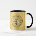 50th Golden Wedding Anniversary Mug<br><div class="desc">For a romantic touch; my diamond heart emblem on a ceramic mug for her 50th wedding anniversary they'll love!</div>