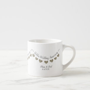 50th Golden Wedding Anniversary mum & dad Espresso Cup