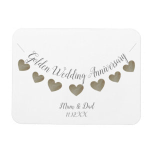 50th Golden Wedding Anniversary mum & dad Magnet