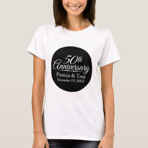 50th Golden Wedding Anniversary Personalised T-Shirt