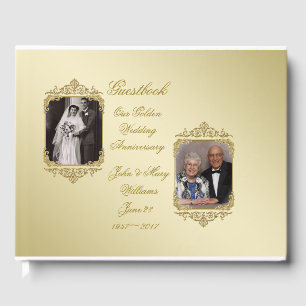 50th Golden Wedding Anniversary Photo Guestbook