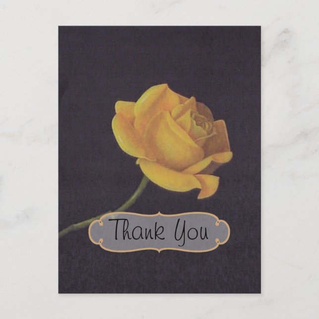 50th Golden Wedding Anniversary Thank You Postcard (Front)