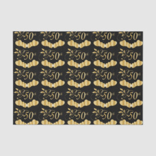 50th Golden Wedding Anniversary Tissue Paper