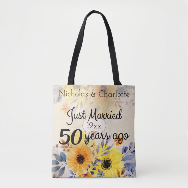 50th Golden Wedding Anniversary Tote Bag (Front)