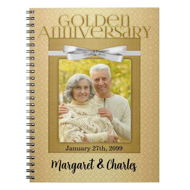 50th Golden Wedding Annivsersary Guest Notebook (Front)
