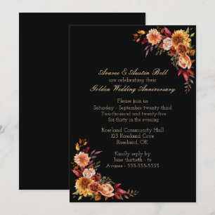 50th Golden Wedding Invitation