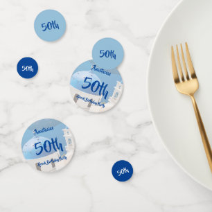 50th Greek Birthday Party personalised Confetti