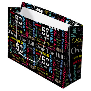 50th Happy Birthday   Milestone Large Gift Bag