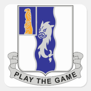 50th Infantry Regiment - Play The Game Square Sticker