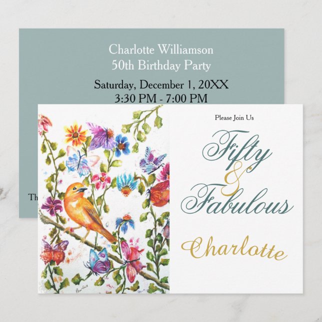 50th invitation (Front/Back)