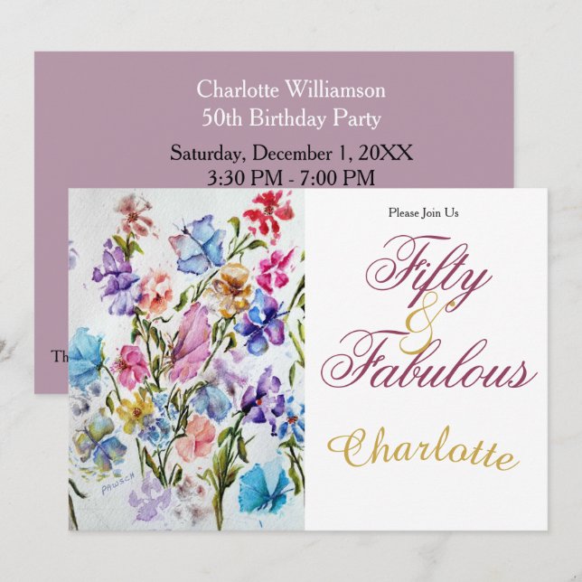 50th invitation (Front/Back)