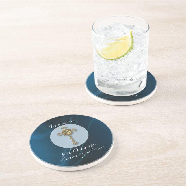 50th Jubilee Ordination Anniversary of Priest Coaster (Side)