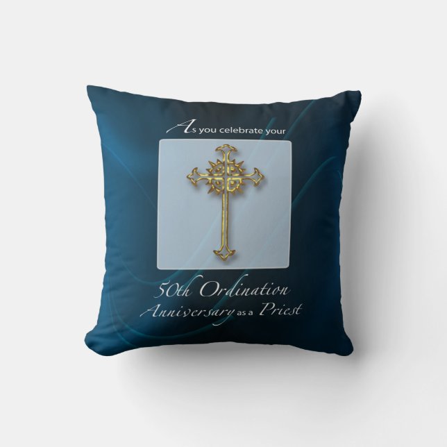 50th Jubilee Ordination Anniversary of Priest Cushion (Front)