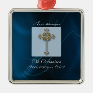 50th Jubilee Ordination Anniversary of Priest Metal Tree Decoration