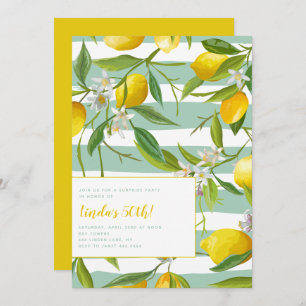 50th Limoncello Birthday Party Invitations