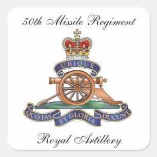 50th Missile Regiment Square Sticker