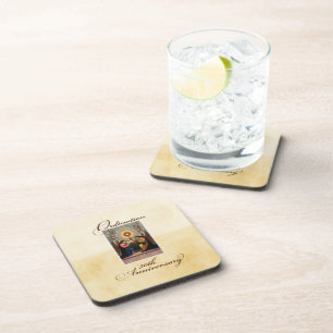 50th Ordination Anniversary Angels at Altar Coaster
