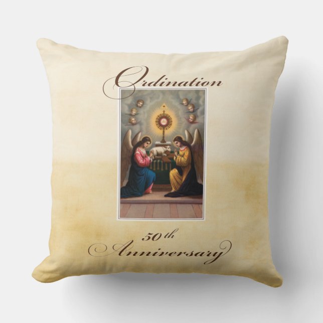 50th Ordination Anniversary Angels at Altar Cushion (Front)
