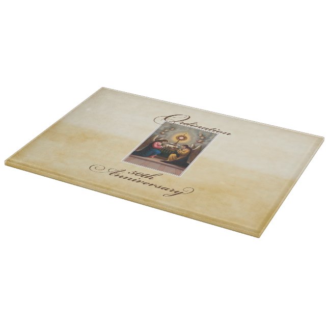 50th Ordination Anniversary Angels at Altar Cutting Board (Corner)