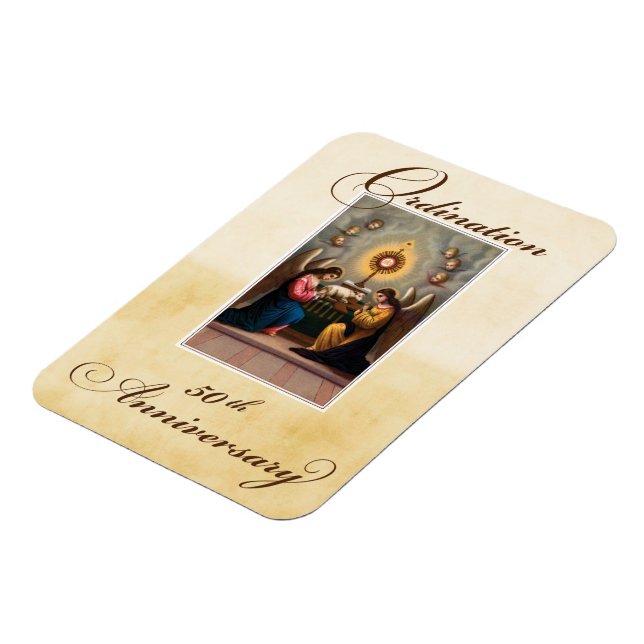 50th Ordination Anniversary Angels at Altar Magnet (Left Side)