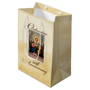 50th Ordination Anniversary Angels at Altar Medium Gift Bag