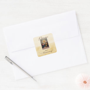 50th Ordination Anniversary Angels at Altar Square Sticker
