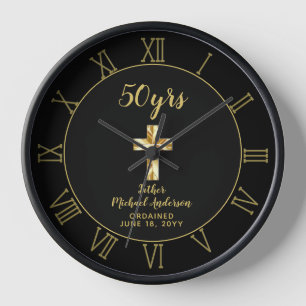 50th Ordination Anniversary Priest Golden Jubilee  Clock
