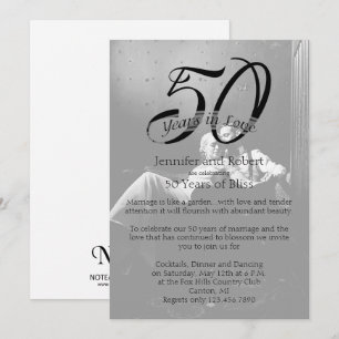 50th Photo Wedding Anniversary Invitation