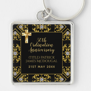 50th PRIEST Ordination Anniversary Personalised Key Ring