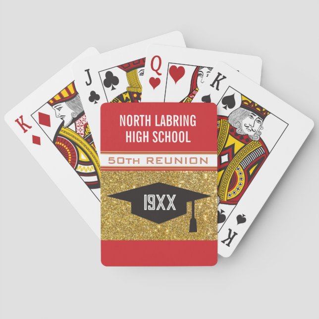 50th Reunion! Customised Partytime Playing Cards (Back)