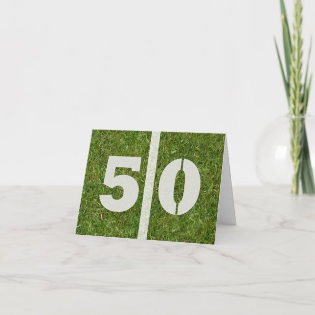 50th Save the Date Birthday Party Card (Front)