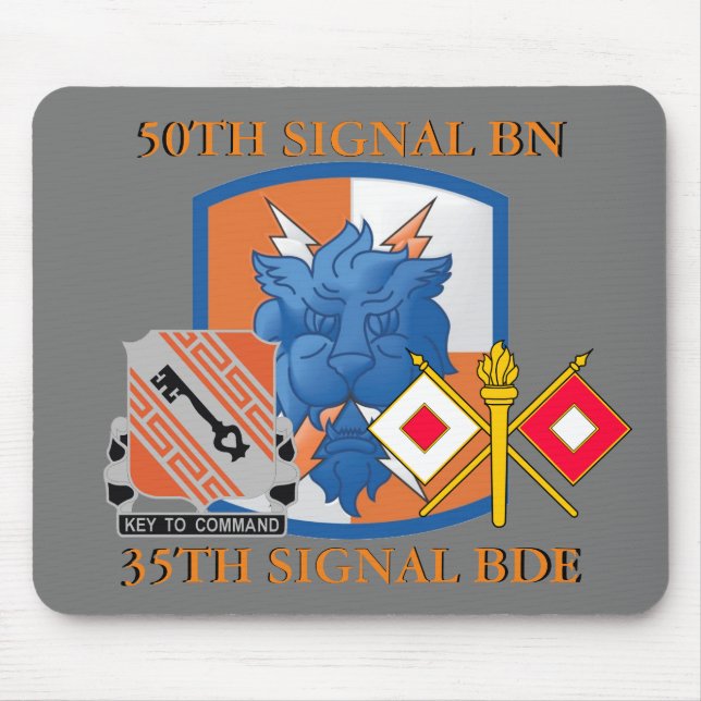 50TH SIGNAL BATTALION 35TH SIGNAL BRIGADE  MOUSE MAT (Front)