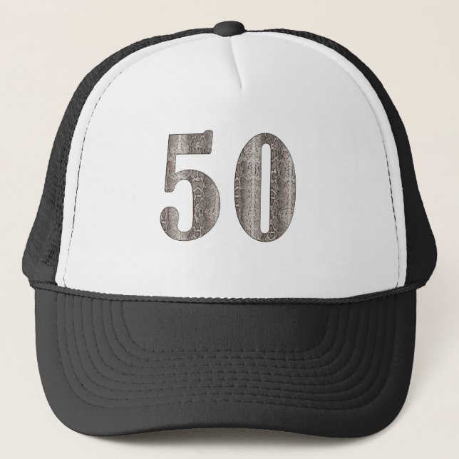 50th Snakeskin Trucker Hat (Front)