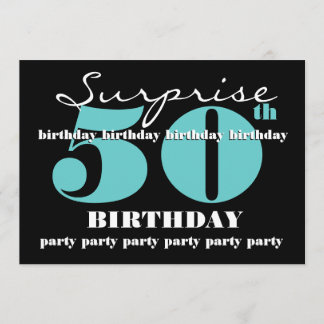 50th SUPRISE Birthday Party Invitation Template
