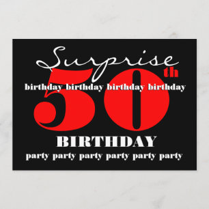 50th SUPRISE Birthday Party Invitation Template V2