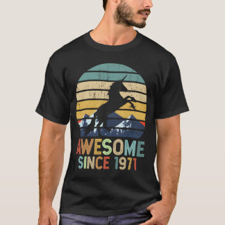 50Th Unicorn Awesome Since 1971 50 T-Shirt